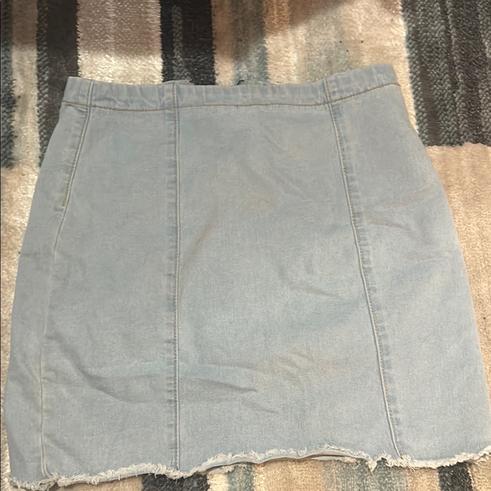 Forever 21 Light Blue Pencil Skirt